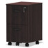 ALERA VA582816MY Alera Valencia Series Mobile Pedestal, Left or Right, 2 Legal/Letter-Size File Drawers, Mahogany, 15.38" x 20" x 26.63"