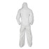 SMITH AND WESSON KleenGuard™ 49124 A20 Elastic Back and Ankle Hood and Boot Coveralls, X-Large, White, 24/Carton