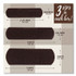 JOHNSON & JOHNSON BAND-AID® 119587 OurTone Adhesive Bandages, BR65, 2.25 x 0.63; 3 x 0.75; 3 x 1, Deep Brown, 30/Pack