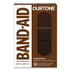 JOHNSON & JOHNSON BAND-AID® 119587 OurTone Adhesive Bandages, BR65, 2.25 x 0.63; 3 x 0.75; 3 x 1, Deep Brown, 30/Pack