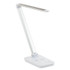 SAFCO PRODUCTS 1009SL Vamp LED Wireless Charging Lamp, Multi-pivot Neck, 16.75" High, Silver
