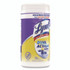 RECKITT BENCKISER LYSOL® Brand 81700 Dual Action Disinfecting Wipes, 1-Ply, 7 x 7.25, Citrus, White/Purple, 75/Canister