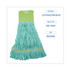 BOARDWALK 1200MEA EcoMop Looped-End Mop Head, Recycled Fibers, Medium Size, Green