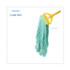 BOARDWALK 1200MEA EcoMop Looped-End Mop Head, Recycled Fibers, Medium Size, Green