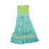 BOARDWALK 1200MEA EcoMop Looped-End Mop Head, Recycled Fibers, Medium Size, Green