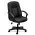HON COMPANY VL601SB11 HVL601 Series Executive High-Back Leather Chair, Supports Up to 250 lb, 17.44" to 20.94" Seat Height, Black