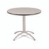 ICEBERG ENTERPRISES 65621 CafeWorks Table, Cafe-Height, Round, 36" x 30", Gray/Silver