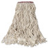 RUBBERMAID COMMERCIAL PROD. D213 WHI Super Stitch Blend Mop Head, Cotton/Synthetic, Large, White, 6/Carton