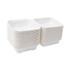 ECO-PRODUCTS,INC. EP-HC6 Bagasse Hinged Clamshell Containers, 6 x 6 x 3, White, Sugarcane, 50/Pack, 10 Packs/Carton