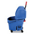 RUBBERMAID COMMERCIAL PROD. FG757888BLUE WaveBrake 2.0 Bucket/Wringer Combos, Down-Press, 35 qt, Plastic, Blue