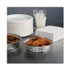 BOARDWALK ROUND7 Round Aluminum To-Go Containers, 250 Gauge, 24 oz, 7" Diameter x 1.47" h, Silver, 500/Carton