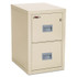 FIRE KING INTERNATIONAL FireKing® 2R1822CPA Compact Turtle Insulated Vertical File, 1-Hour Fire, 2 Legal/Letter File Drawers, Parchment, 17.75" x 22.13" x 27.75"