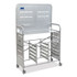 GRATNELLS USA, LLC MST014406 Callero MakerSpace Trolley Set 01, Metal, 1 Shelf, 12 F1 Bins, 3 F2 Bins, 42.9" x 17.3" x 61.8", Silver/Royal Blue
