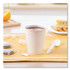 DART SOLO® 378W2050 Single-Sided Poly Paper Hot Cups, 8 oz, White, 50/Bag, 20 Bags/Carton