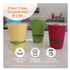 WORLD CENTRIC CPCS12 PLA Clear Cold Cups, 12 oz, Plastic, Clear, 1,000/Carton
