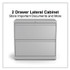 ALERA HLF3029LG Lateral File, 2 Legal/Letter-Size File Drawers, Light Gray, 30" x 18.63" x 28"