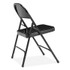 NATIONAL PUBLIC SEATING NPS® 510 50 Series All-Steel Folding Chair, Supports Up to 500 lb, 16.75" Seat Height, Black Seat, Black Back, Black Base, 4/Carton