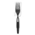 GEORGIA PACIFIC Dixie® SSWPF5 SmartStock Wrapped Heavyweight Cutlery Refill, Fork, Plastic, Black, 960/Carton