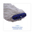 BOARDWALK 824R Mop Head, Lie-Flat Head, Rayon Fiber, 24oz, White, 12/Carton
