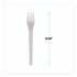 ECO-PRODUCTS,INC. EPS012W Plantware Compostable Cutlery, Fork, Plastic, White, 1,000/Carton