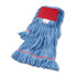 BOARDWALK 503BLEA Super Loop Wet Mop Head, Cotton/Synthetic Fiber, 5" Headband, Large Size, Blue
