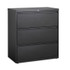 HIRSH INDUSTRIES SPACE SOLUTIONS 14986 Lateral File Cabinet, 3 Letter/Legal/A4-Size File Drawers, Black, 36 x 18.62 x 40.25