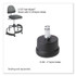 SAFCO PRODUCTS 5138 Task Master Nylon Glides, Grip Ring Stem, 2" x 1.38" Glide, Black, 5/Set