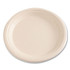 BOARDWALK PLATE9NPFA Bagasse PFAS-Free Dinnerware, Plate, Sugarcane, 9" dia, Tan, 500/Carton