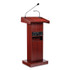 NATIONAL PUBLIC SEATING Oklahoma Sound® 800XMY Orator Lectern, 22 x 17 x 46, Mahogany