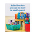 CARSON-DELLOSA EDUCATION 108475 Rolled Borders, Straight Border, Back to School: Rainbow, 2.25" x 65 ft, Multicolor
