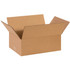 B O X MANAGEMENT, INC. Partners Brand 14105  Flat Corrugated Boxes, 14in x 10in x 5in, Kraft, Bundle of 25