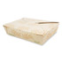 WORLD CENTRIC TONT2 No Tree Folded Takeout Containers, 50 oz, 6.2 x 8.5 x 1.85, Natural, Sugarcane, 200/Carton