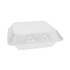 PACTIV EVERGREEN CORPORATION YHLW07010000 SmartLock Foam Hinged Lid Container, Small, 7.5 x 8 x 2.63, White, 150/Carton