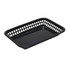 TABLECRAFT PRODUCTS, INC. Tablecraft 1079BK  Rectangular Plastic Fast Food Serving Baskets, 1-1/2inH x 8-1/2inW x 11-3/4inD, Black, Pack Of 12 Baskets