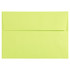 JAM PAPER AND ENVELOPE JAM Paper 155438  Booklet Envelopes, #4 Bar (A1), Gummed Seal, Lime Green, Pack Of 25