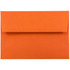 JAM PAPER AND ENVELOPE 15905 JAM Paper Booklet Invitation Envelopes, A6, Gummed Seal, 30% Recycled, Orange, Pack Of 25