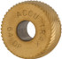 MSC KPLV064 Convex Knurl Wheel: 3/4" Dia, 80 ° Tooth Angle, Diagonal, Cobalt