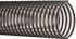 Flexaust 3504080000 Vacuum Duct Hose: Polyvinylchloride, 8" ID, 6 Hg Vac Rating, 10 psi