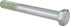 MSC -30160-61/2 Hex Head Cap Screw: 3/4-10 x 6-1/2", Grade 5 Steel, Zinc-Plated