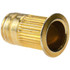 MSC ALS4T-420-260 1/4-20, 0.39 Insert Diam, 0.68" OAL, Knurled Body Open End Threaded Insert