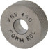 MSC KNS-450 Standard Knurl Wheel: 3/4" Dia, 70 ° Tooth Angle, 50 TPI, Straight, High Speed Steel