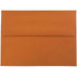 JAM PAPER AND ENVELOPE JAM Paper 157457  Booklet Invitation Envelopes, A6, Gummed Seal, Dark Orange, Pack Of 25