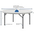 Lorell 60327 Lorell Ultra-Lite Banquet Folding Table