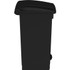 Safco Products Safco 9925BL Safco Plastic Step-on Waste Receptacle