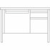 Lorell 66939 Lorell Fortress Series 48" Right-Pedestal Teachers Desk
