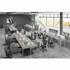 Norstar Office Products Inc Boss SGSD019110 Boss 4 - L Shaped Desk Units, 4 Pedestals