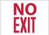 AccuformNMC M199PB No Exit, Pressure Sensitive Vinyl Exit Sign