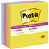 3M Post-it&reg; 6545SSJOY Post-it&reg; Super Sticky Note Pads - Summer Joy Color Collection