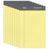 OFFICE DEPOT 99535  Brand Professional Writing Pads, 5in x 8in, Narrow Ruled, 50 Sheets, Canary, Pack Of 8