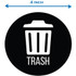 HLS Commercial HLSKERTRASH3 HLS Commercial Refuse Bin Icon Sticker